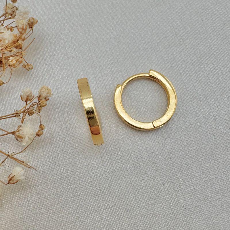 05.2431.0.O - (V4 - Tam. G) Argola circular clássica de tubo liso com borda quadrada