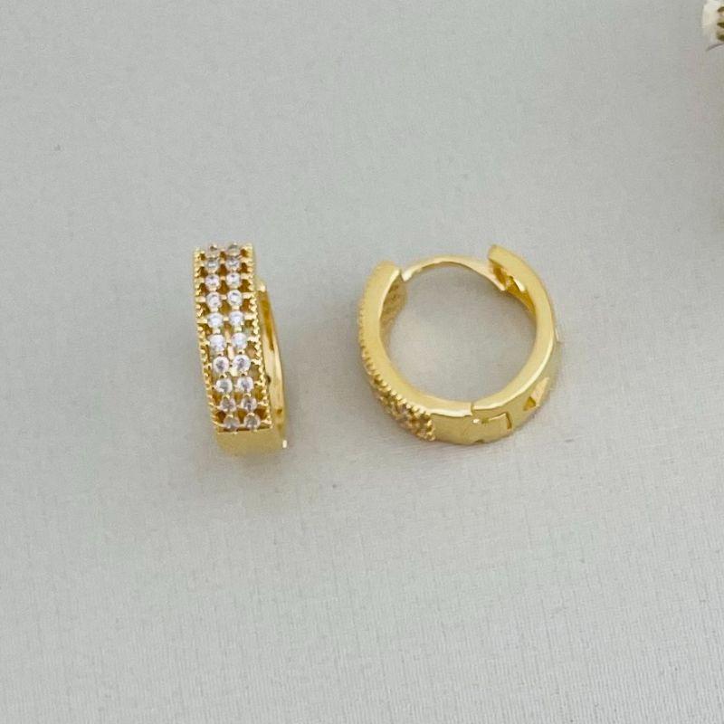 05.2843.1.O - Tam. G - Argola de duas colunas de cravação separada com borda em spikes