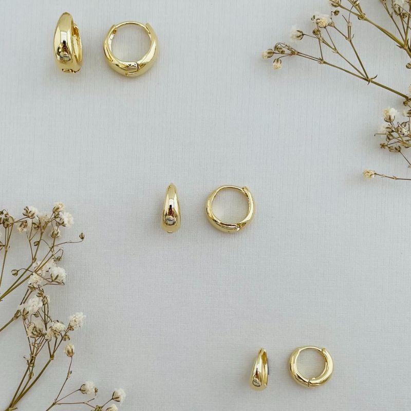 05.2885.0.O - Trio de argola em formato gavião classico liso