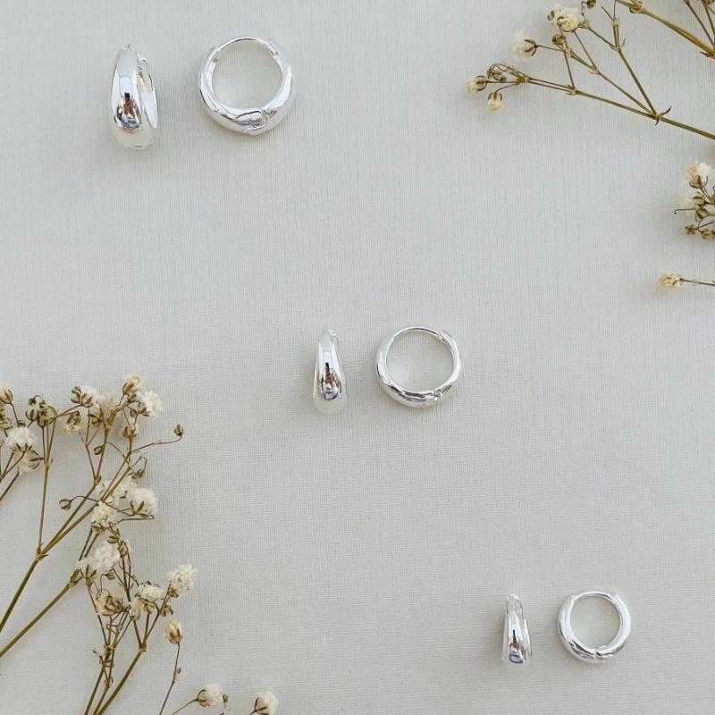 05.2885.0.S - Trio de argola em formato gavião classico liso