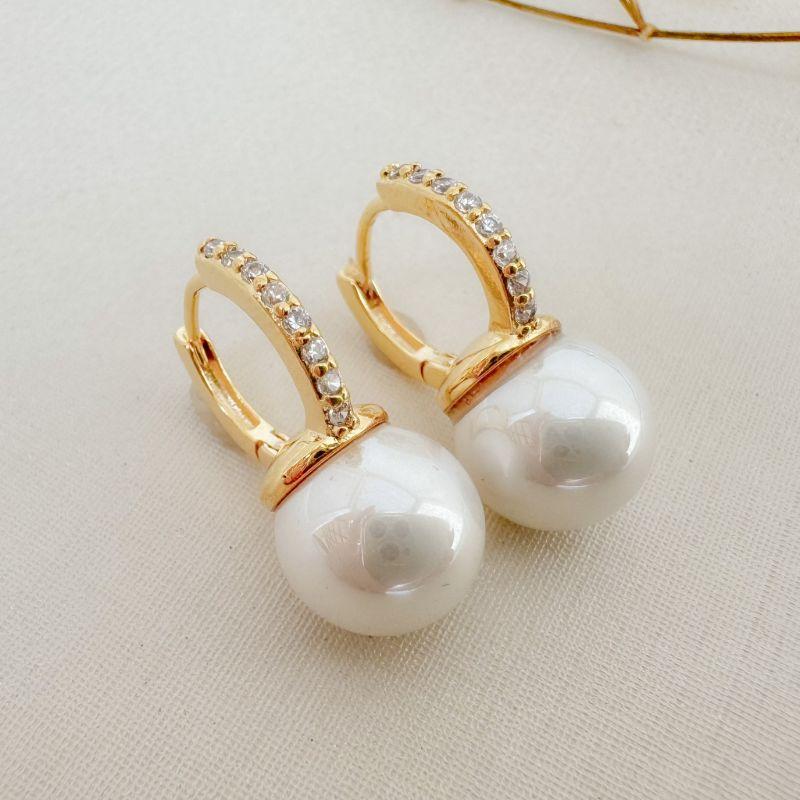 05.3050.15.O - Argola de uma coluna de cravação com pérola acoplada em parte inferior