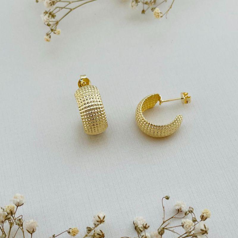 06.1804.0.O - Brinco de tarraxa em chapa circular com efeito grades