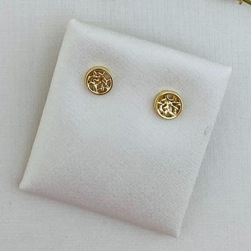 07.2276.0.O - Brinco borda circular com mini árvore da vida lisa