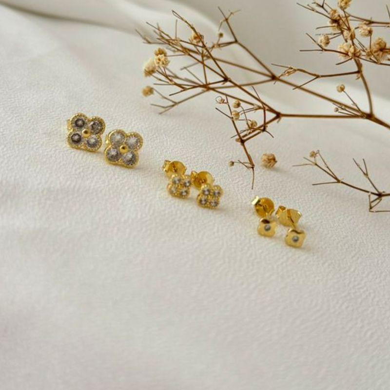 07.2601.1.O - Trio de formato flor alhambra em pontos de luz