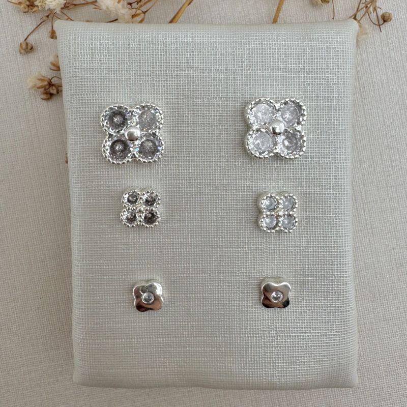 07.2601.1.S - Trio de formato flor alhambra em pontos de luz