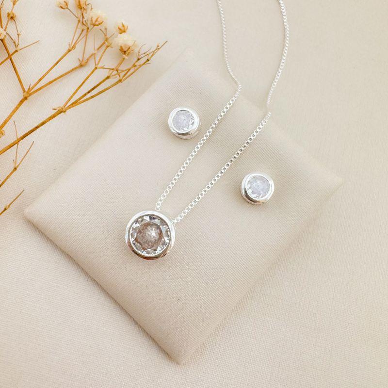 08.0599.1.S - (45) Conjunto de ponto de luz circular em cravação inglesa simples