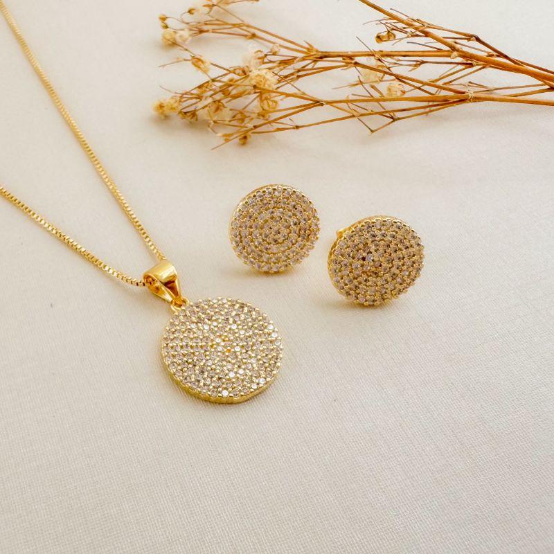 08.0601.1.O - (45) Conjunto de moeda em cravação chuveiro com contrargola