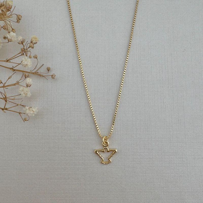 09.2267.0.O - (45) Colar veneziana com pingente silhueta Espirito Santos