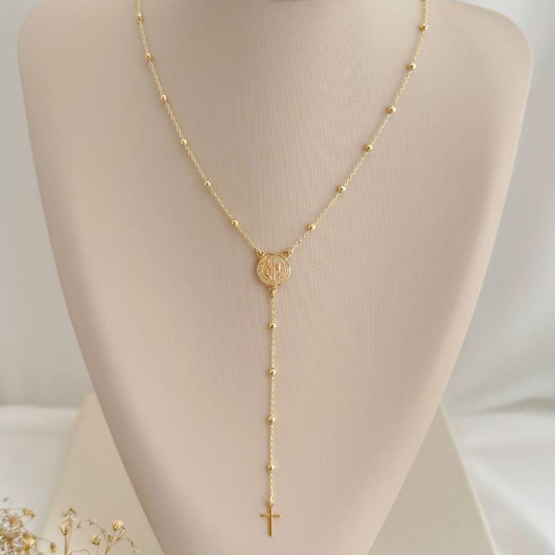 09.2362.0.O - Rosario de uma conta com imagem de São Bento