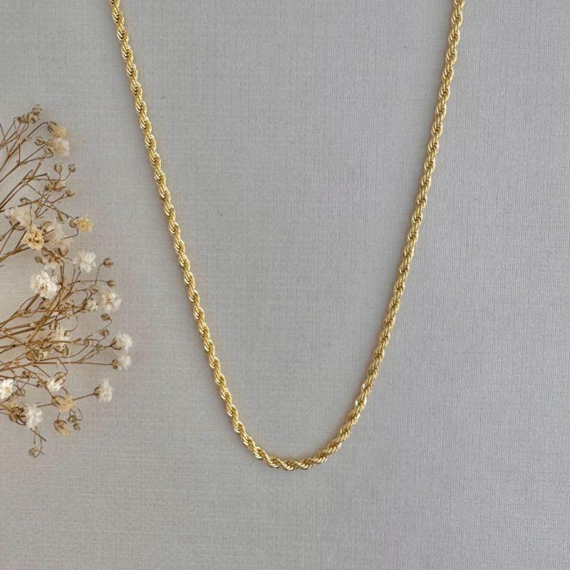 10.0345.0.O - (45)(V1) Colar cordão de 0,2cm liso classico