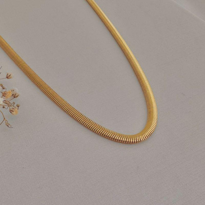 10.0347.0.O - (50)(V1) Colar salamandra de 0,3cm lisa classica