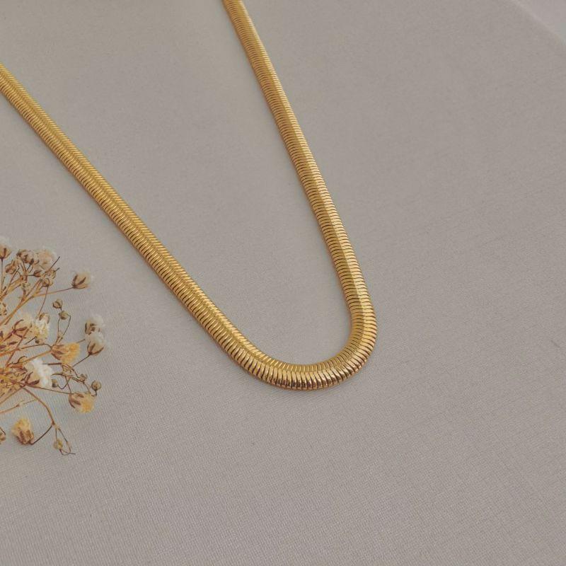 10.0348.0.O - (45)(V1) Colar salamandra de 0,3cm lisa simples