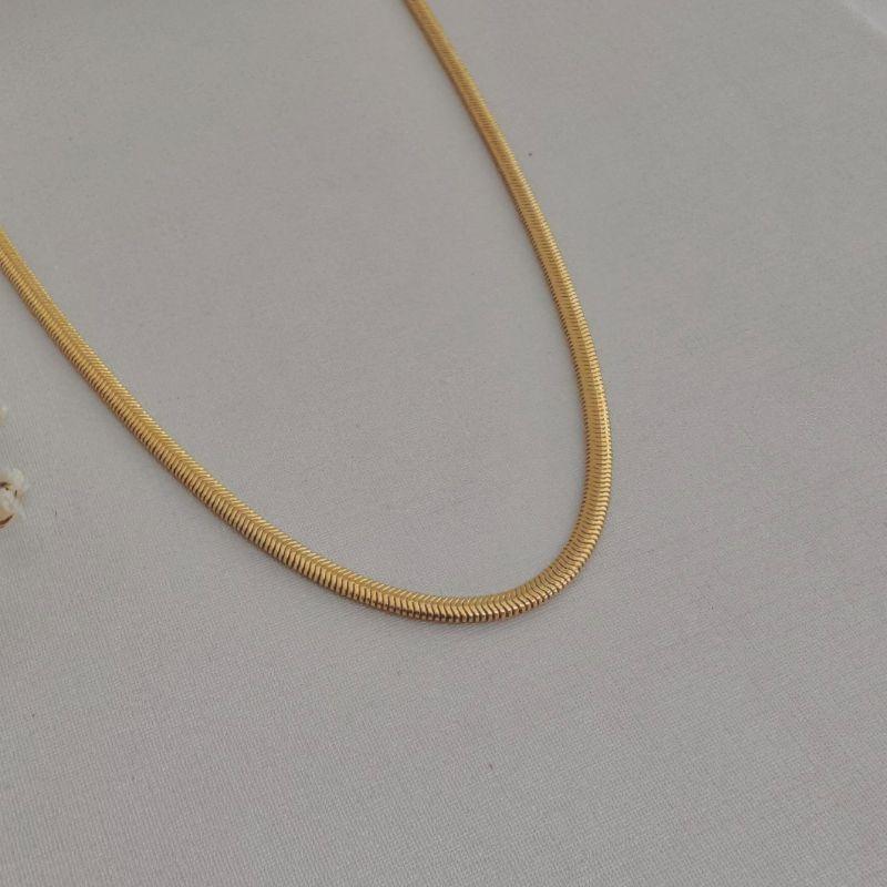 10.0349.0.O - (45)(V1) Colar salamandra de 0,2cm lisa classica