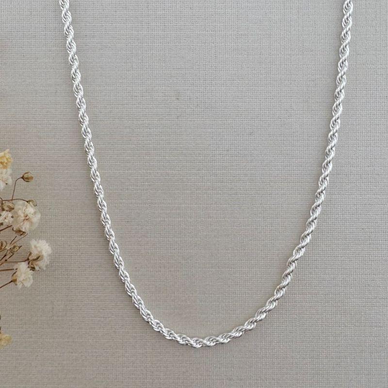 10.0359.0.S - (45) Colar cordão em 0,1cm com fecho lagosta simples