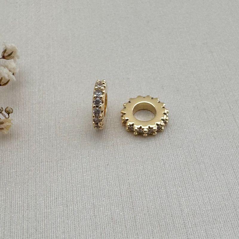 11.0602.1.O - Pingente separador uma coluna cravejada fina simples