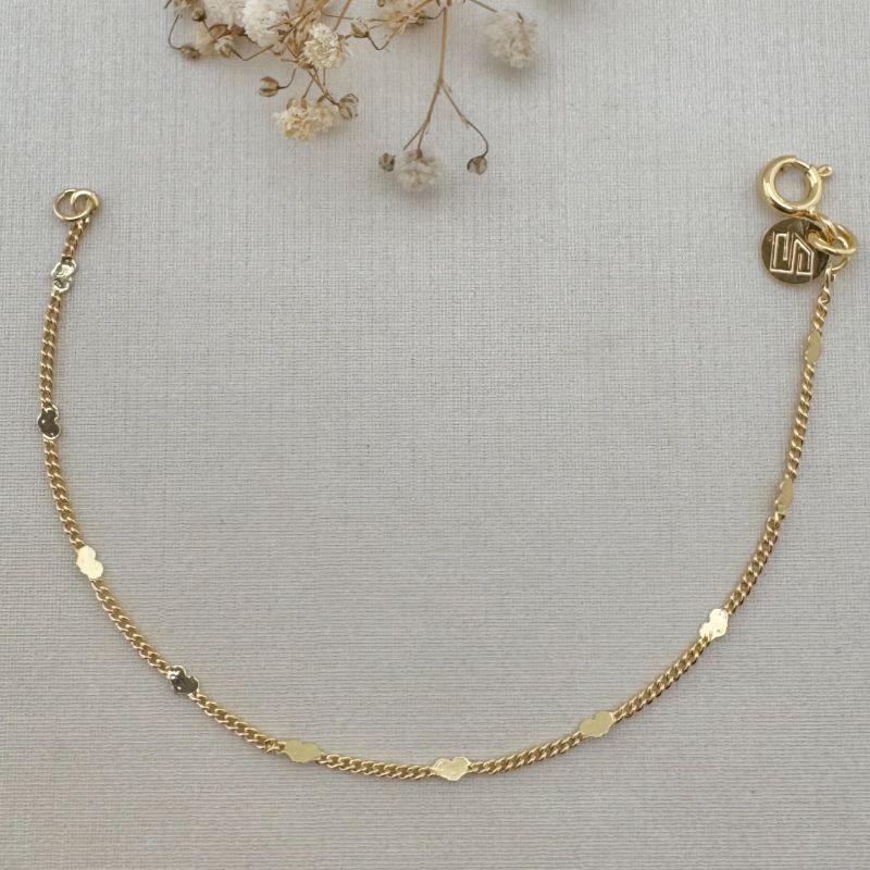 12.2125.0.O - Pulseira de leos grumet classico com mini corações