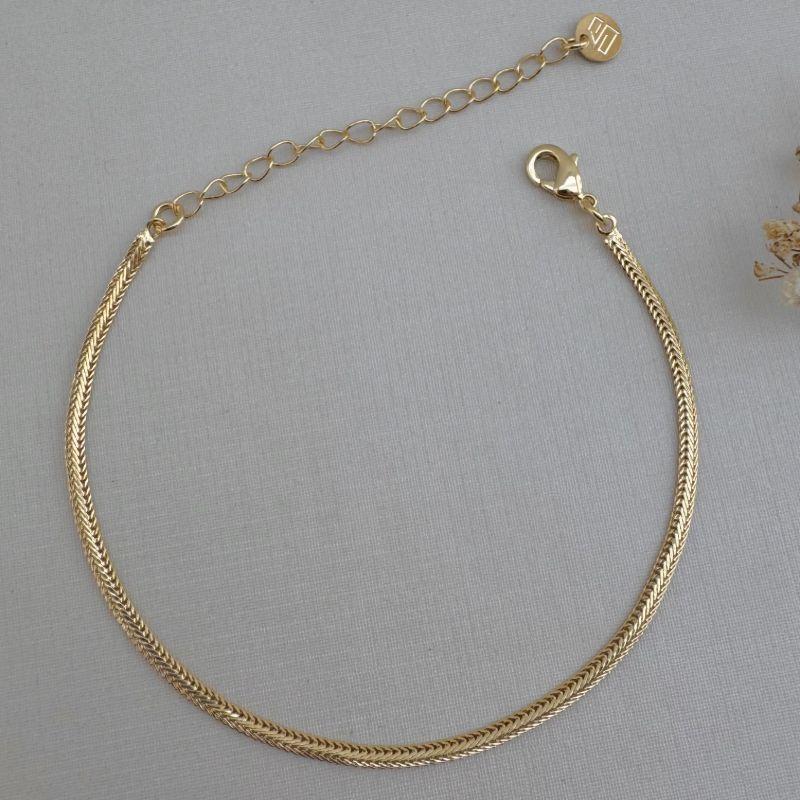 12.2130.0.O - Pulseira de fita trançada lisa classica