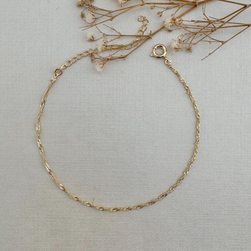 12.2157.0.O - Pulseira de elo singapura classica