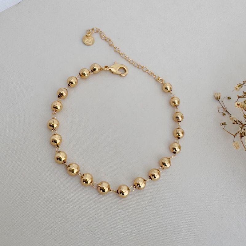 12.2175.0.O - Pulseira de bolas separadas polidas lisas