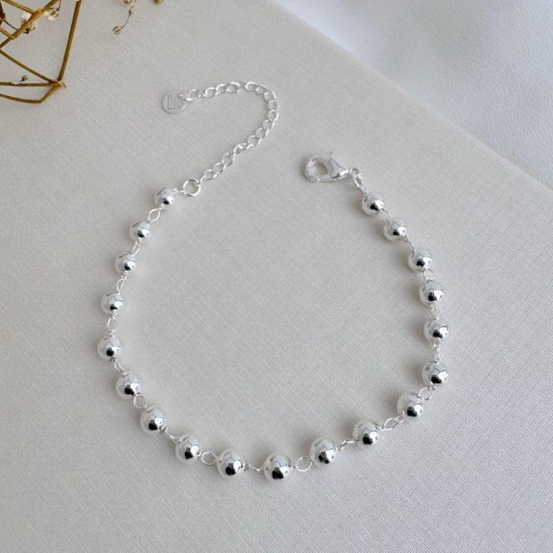 12.2175.0.S - Pulseira de bolas separadas polidas lisas