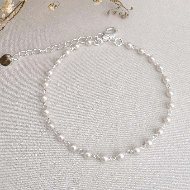 12.2205.15.S - Pulseira de pérolas pequenas espaçadas