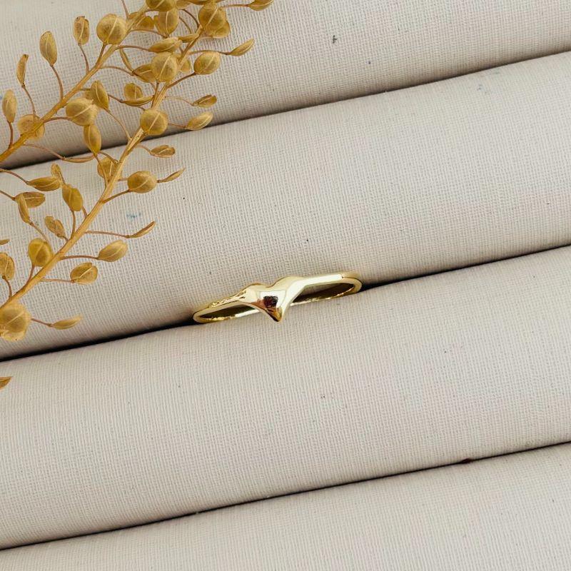 03.2240.0.O - (17) Anel de mini coração liso em aro fino