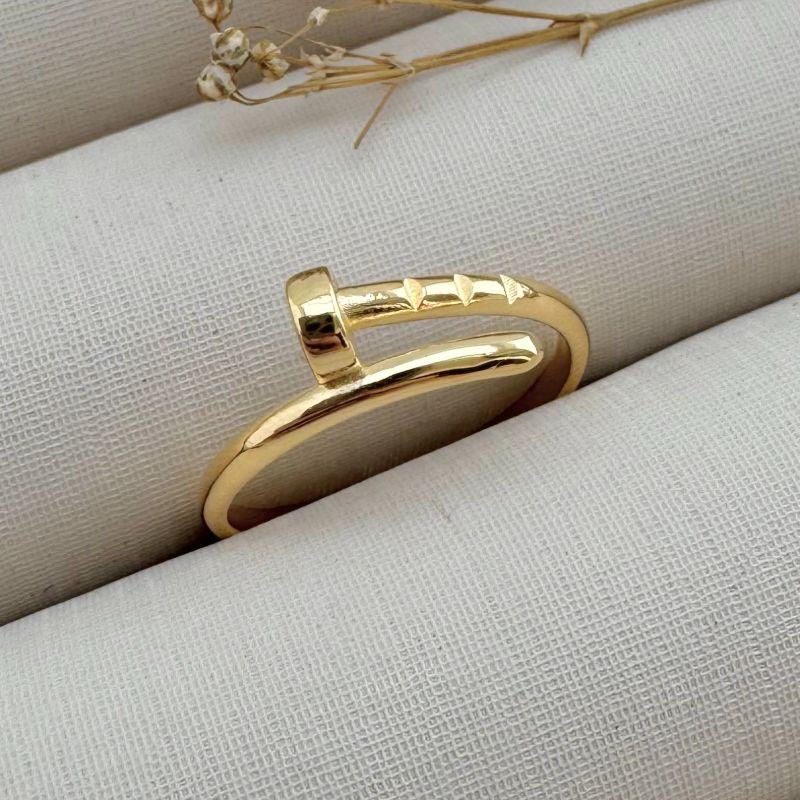 03.2259.0.S - (16) Anel de estilo prego classico liso