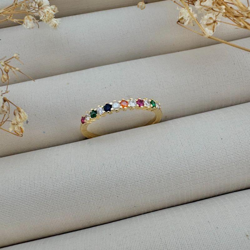 03.2367.C.O - (18) Anel estilo aparador com cravação margarida