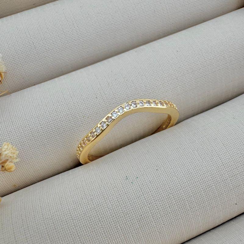 03.2380.1.O - (20) Anel estilo aparador em aro ondulado com mini borda