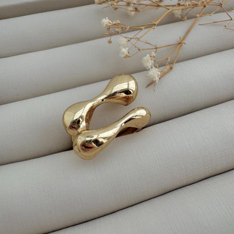 03.2405.0.O - (20) Anel de aro liso com parte superior em bolhas orgânico