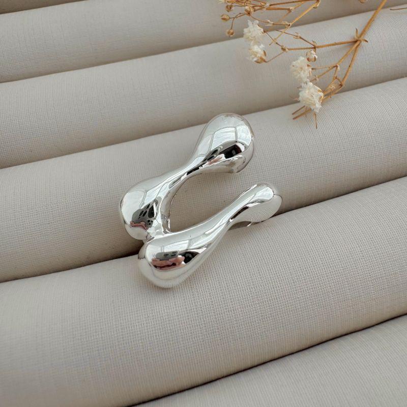 03.2405.0.S - (15) Anel de aro liso com parte superior em bolhas orgânico