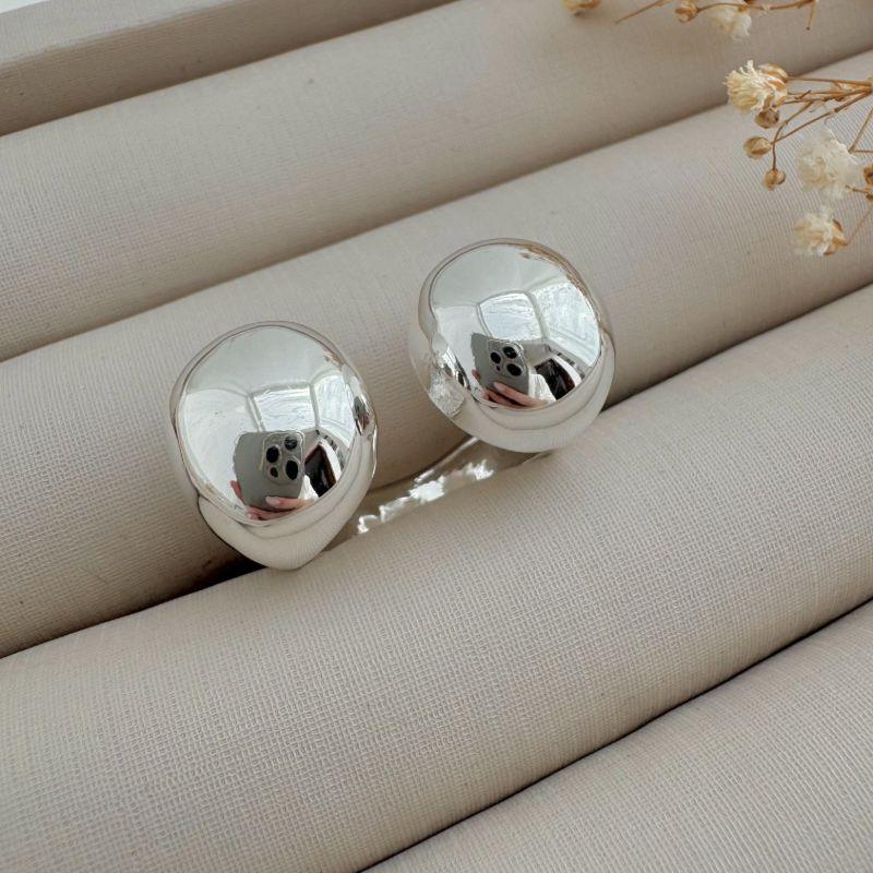 03.2410.0.S - (Reg 23 a 25) Anel de aro aberto com dois círculos lisos em cada ponta