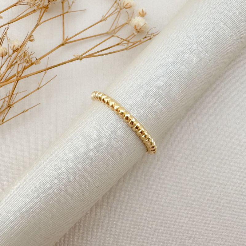 03.2454.0.O - (21) Anel de aro em efeito torcido liso clássico