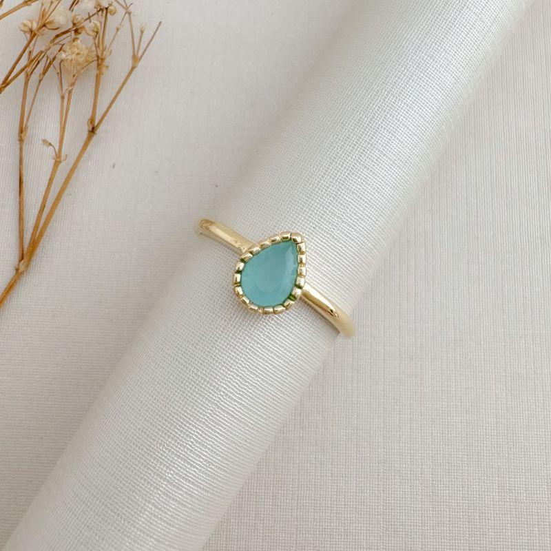 03.2488.31.O - (21) Anel solitário de gota em cravação barras em aro liso