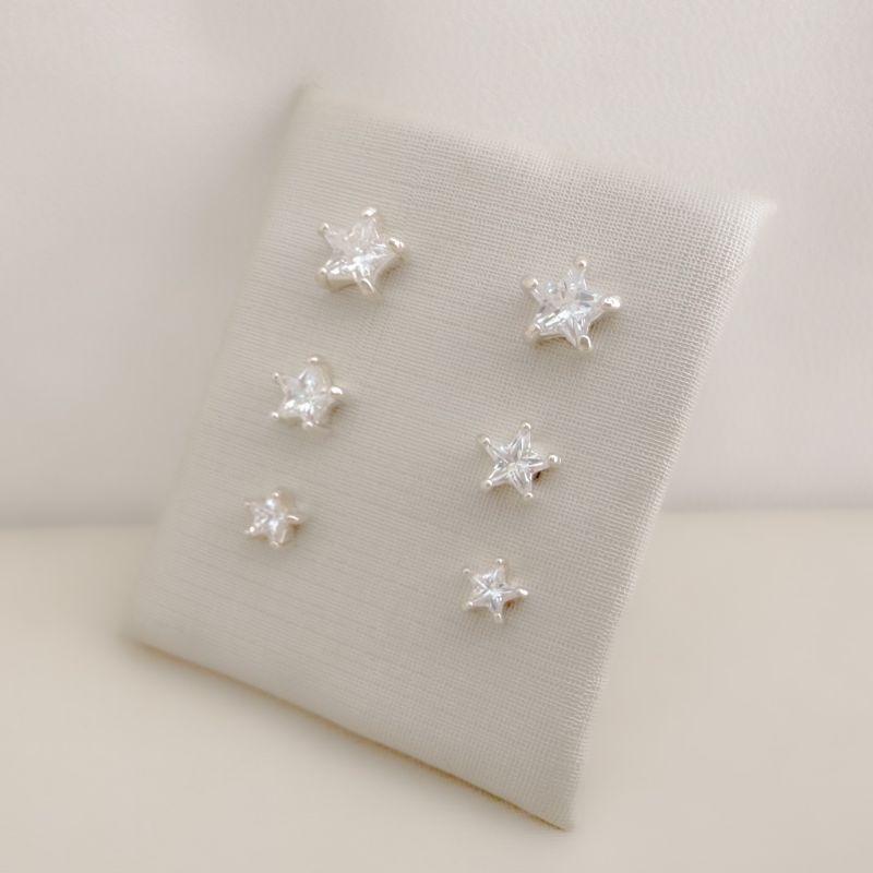 07.2573.1.S - Trio de pontos de luz em formato estrela