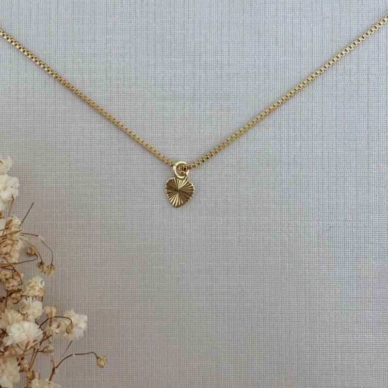 09.2312.1.O - (35) Colar infantil coração em chapa com espessuras