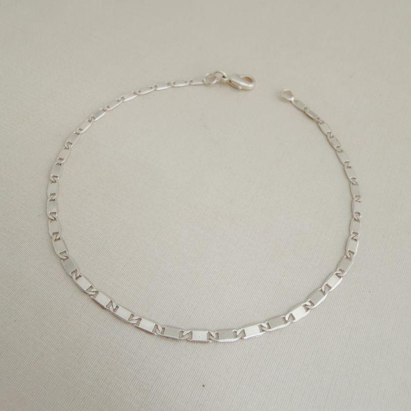 12.1513.0.S - Pulseira de elos marine chapada lisa