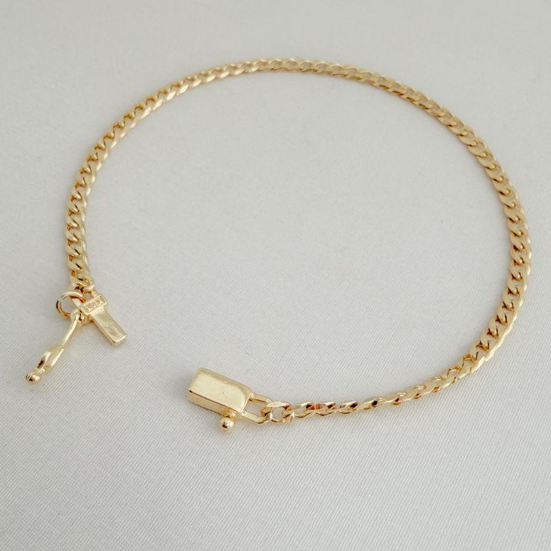 12.1765.0.O - Pulseira de elos grumet pequenos lisos com fecho caixa