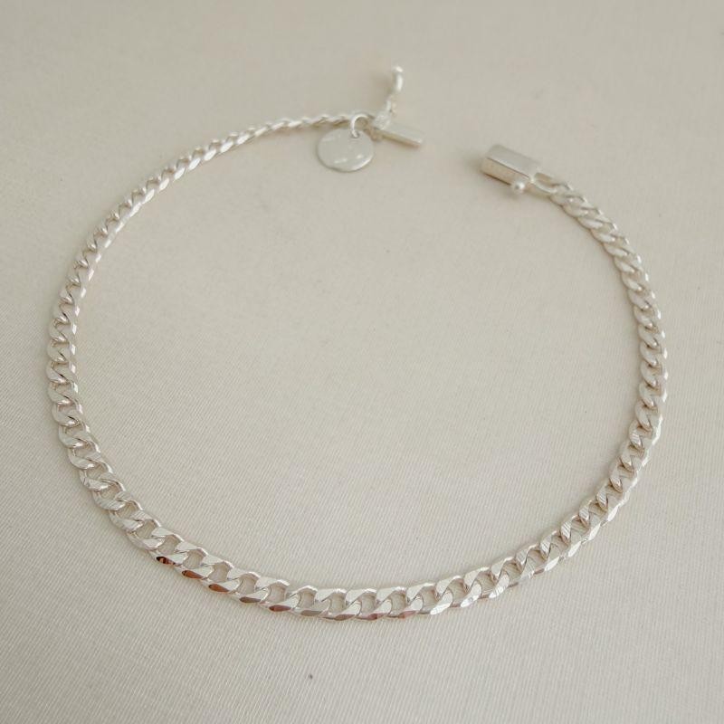 12.1765.0.S - Pulseira de elos grumet pequenos lisos com fecho caixa