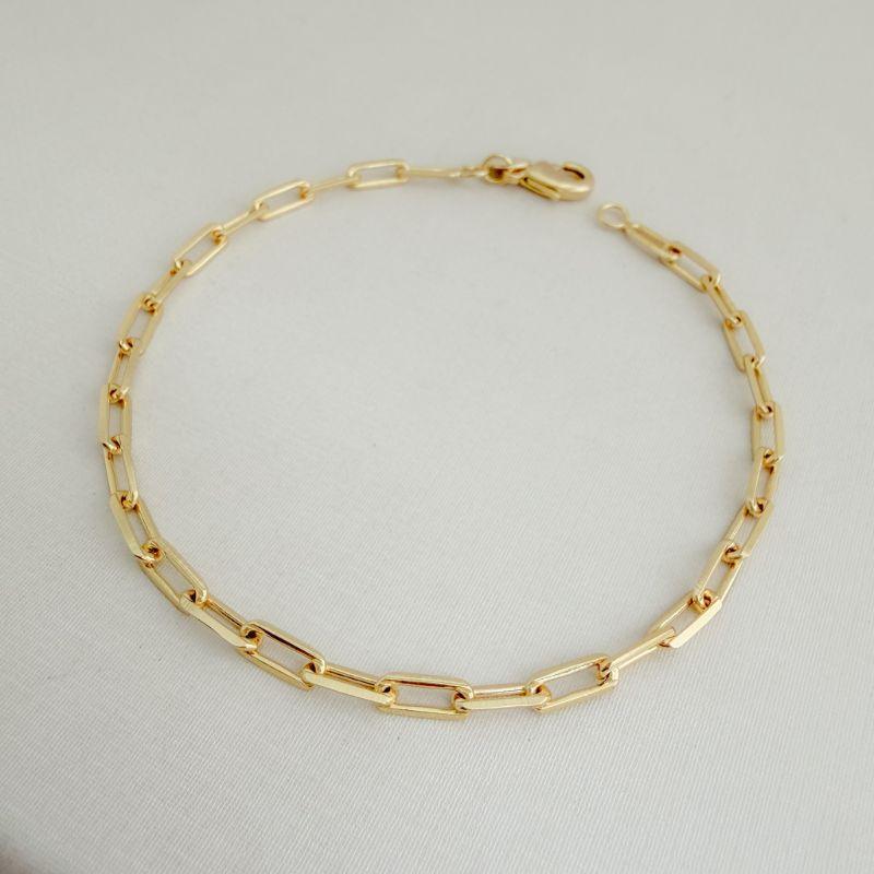 12.1924.0.O - Pulseira elo inspiração cartier ovalada de 0,2cm