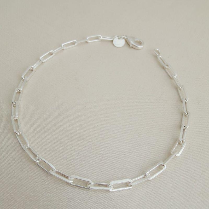 12.1924.0.S - Pulseira elo inspiração cartier ovalada de 0,2cm