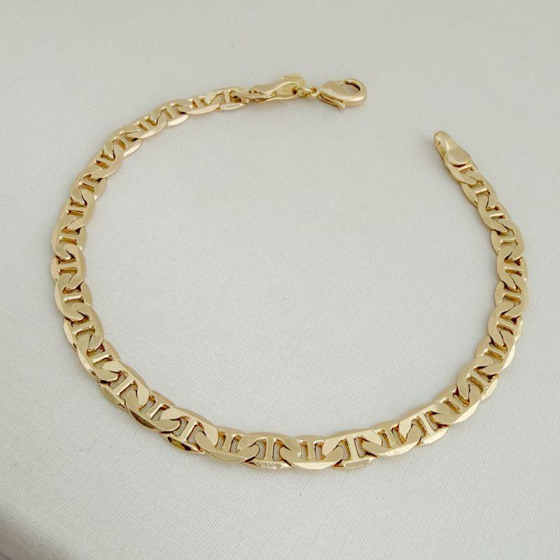 12.1927.0.O - Pulseira de elos marine polido liso em 0,6cm