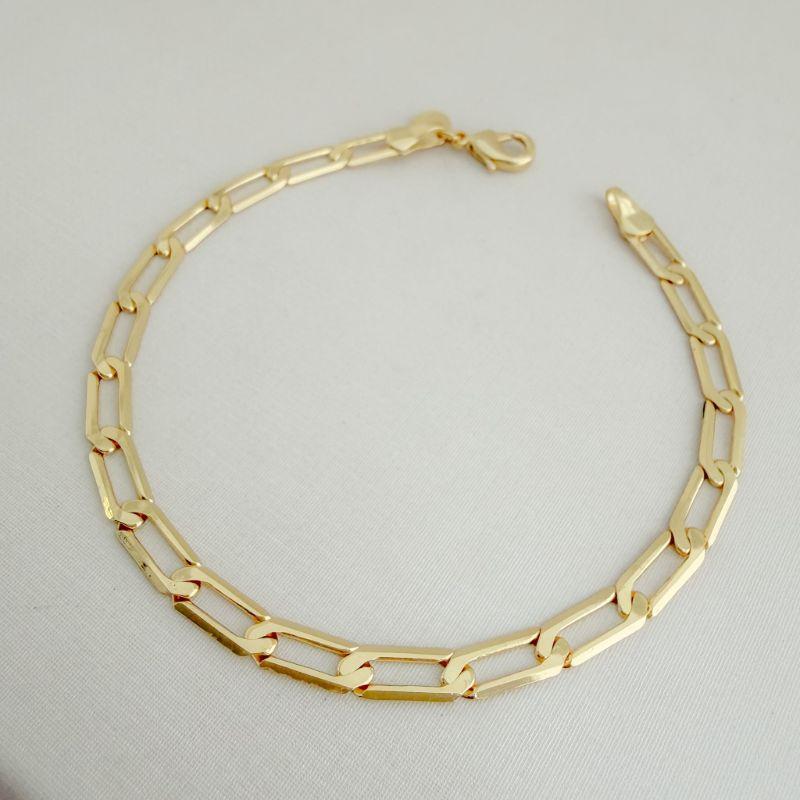 12.1930.0.O - Pulseira de elo longo polido liso