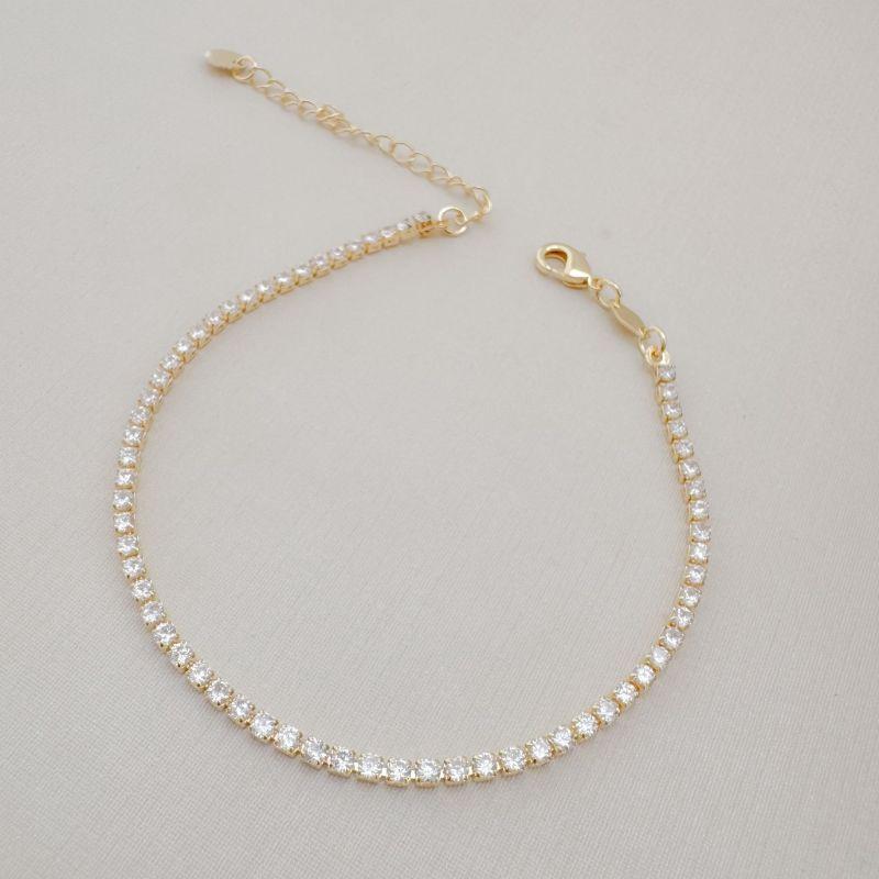 14.0309.1.O - Tornozeleira estilo riviera clássica em 2mm com fecho lagosta