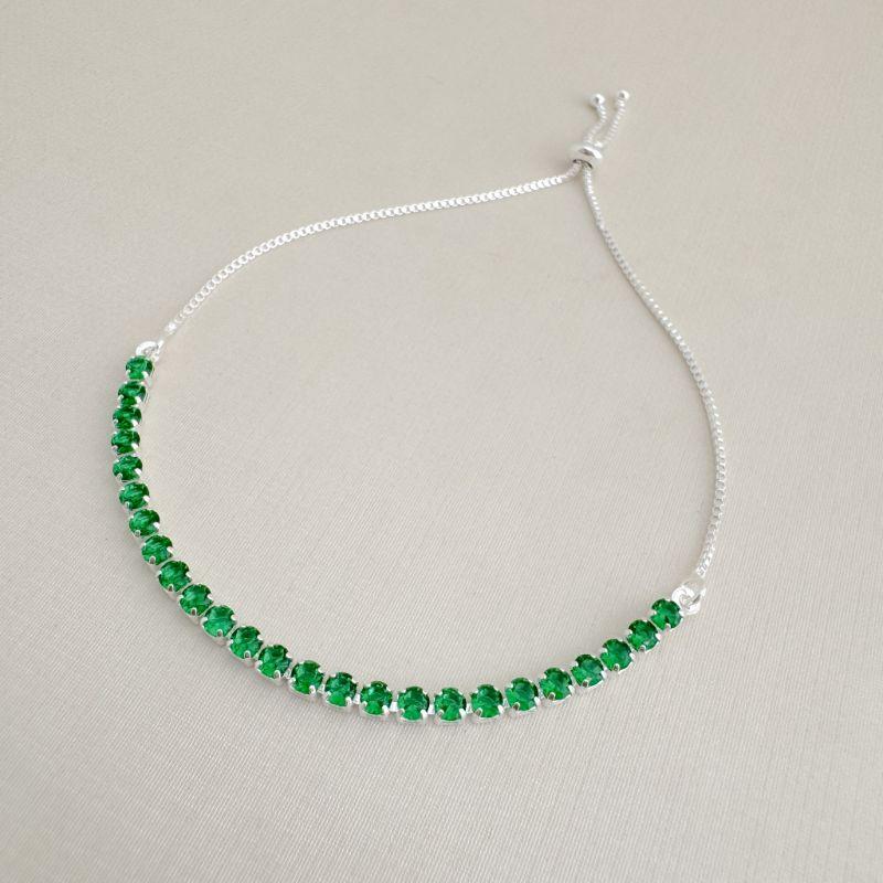 12.2218.5.S - Pulseira riviera de 3mm com fecho gravata tradicional