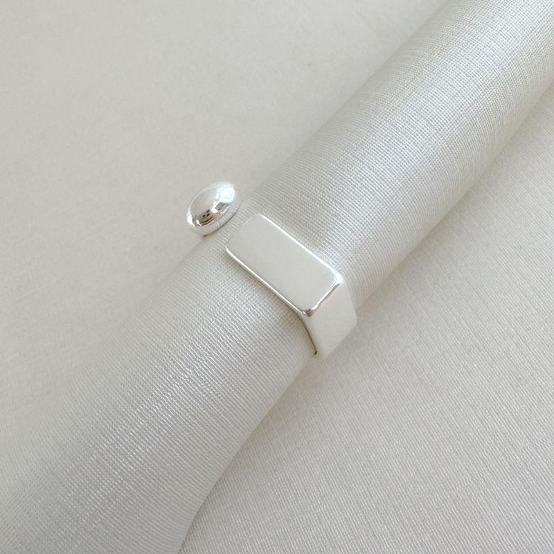 03.2508.0.S - (Reg 15) Anel de aro em chapa reta com parte superior quadrada aberto na lateral