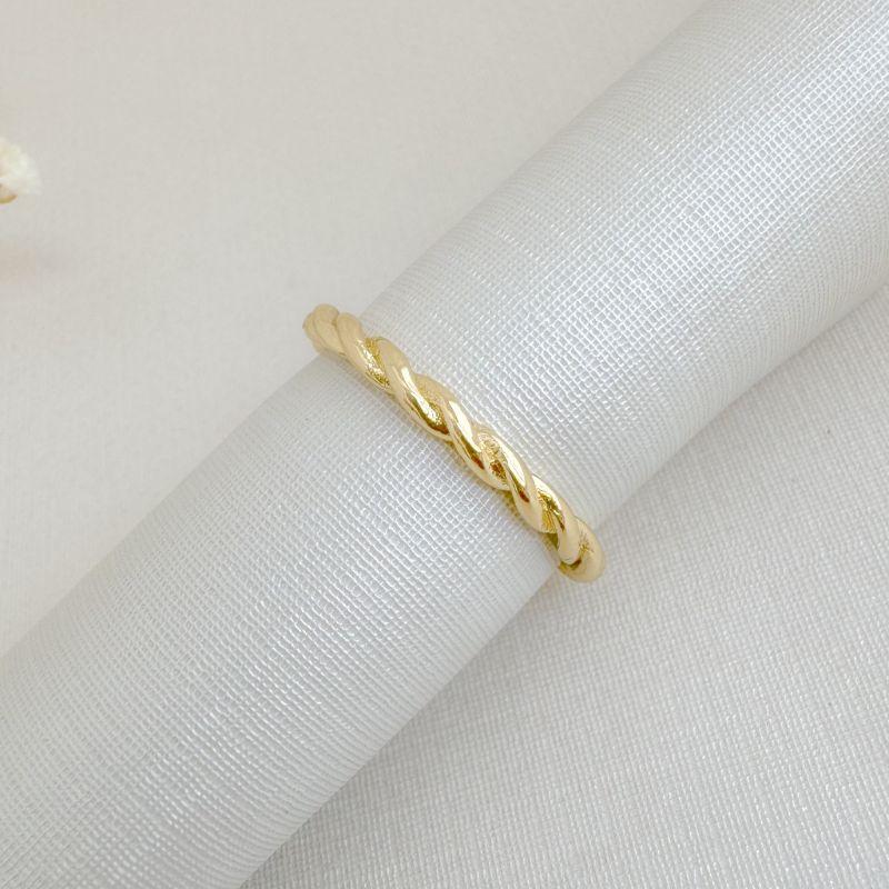 03.2511.0.O - (11) Anel de aro em efeito torcido liso por inteiro