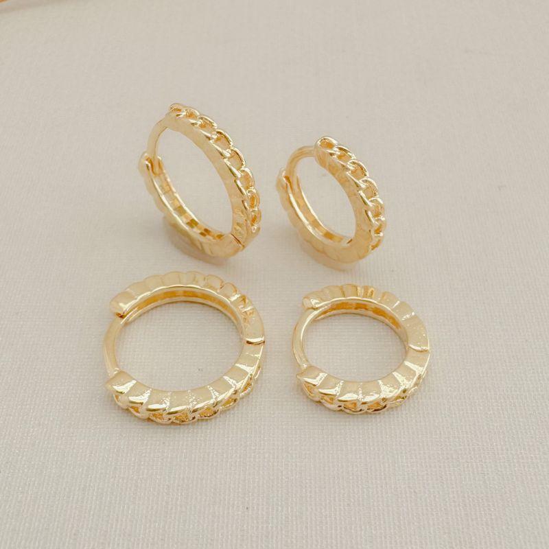 05.3069.0.O - Dupla de argola circulares em elos simples simples lisos