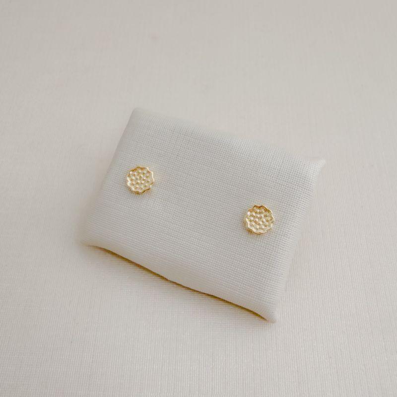 07.2738.0.O - Brinco de formato irregular em efeito spikes com borda lisa alta