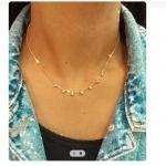 09.1209.0.S - (35) Colar veneziana com cinco bolinhas soldadas